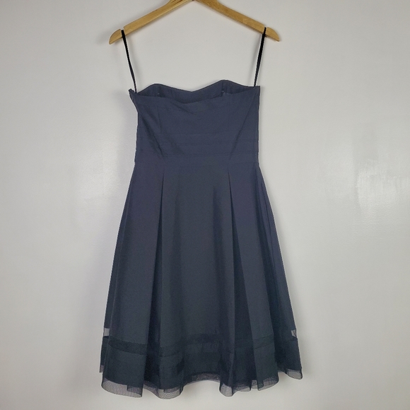 WHBM | strapless black cocktail dress - Picture 2 of 6